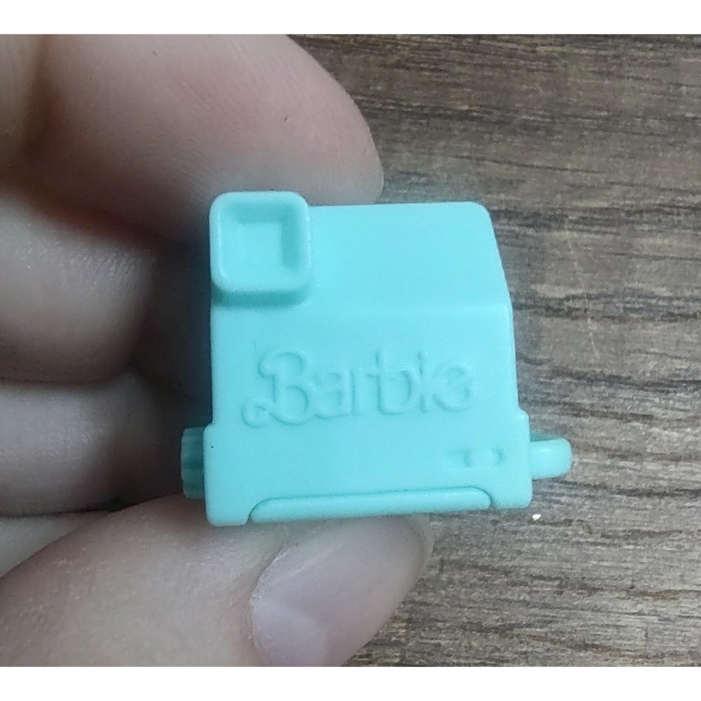 Barbie Photographer Doll  Polaroid Camera Teal Diorama Accessory Z26
